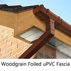 Cap Over and Full Replacement Woodgrain Foiled Fascia